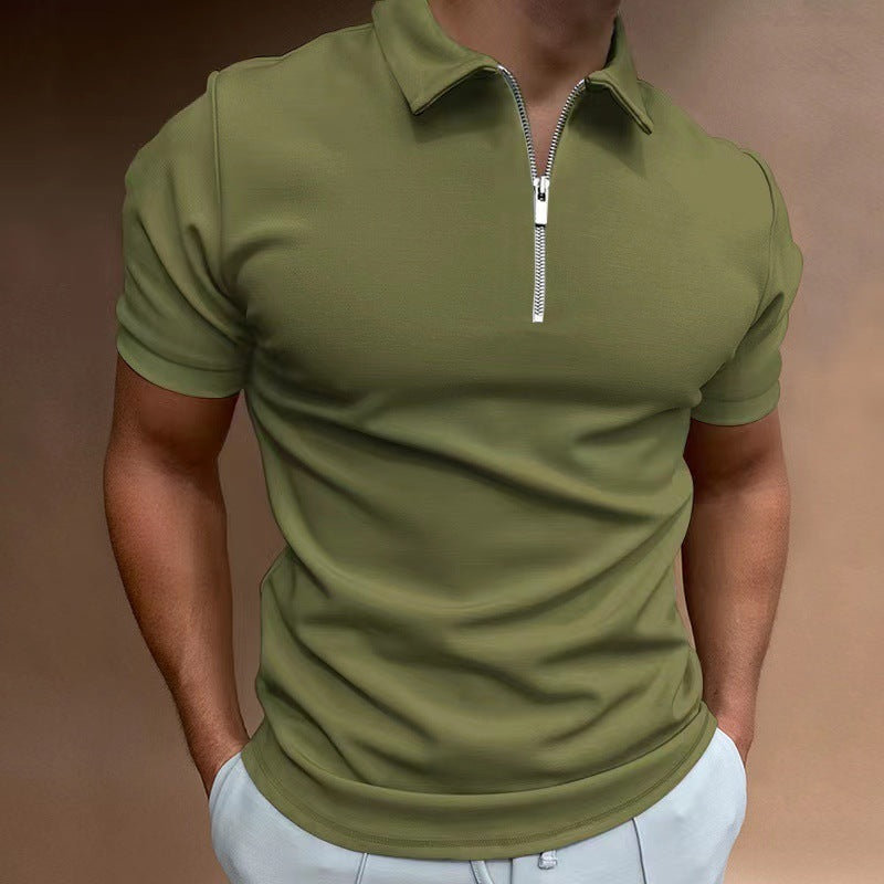 Essential SS Zipper Polo